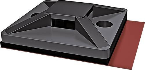 HellermannTyton Befestigungssockel MB3APT-I-PA66-BK selbstklebend halogenfrei Schwarz 151-01557 - Bild 1