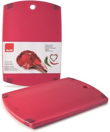 Schneidebrett IBILI aus Kunststoff in Rot, B/T/H: 33 x 23 x 1,5 cm