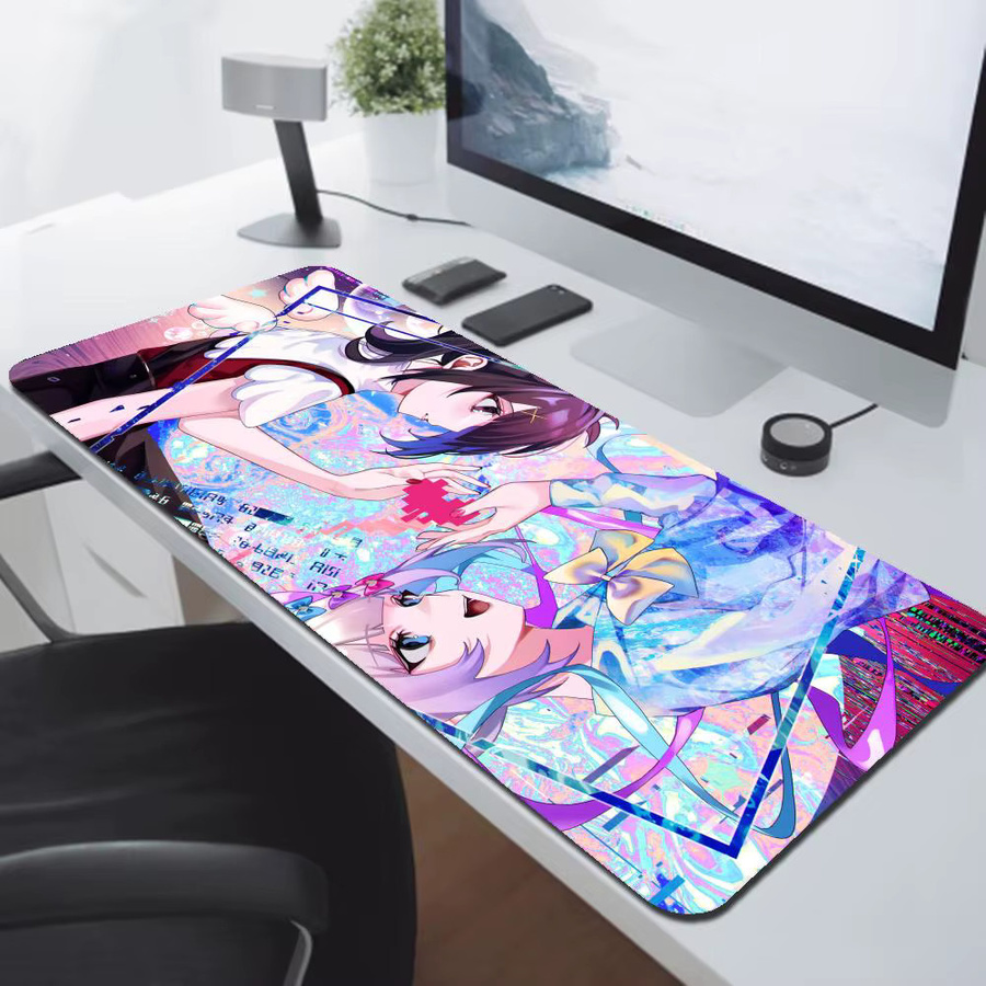 Needy Girl Overdose Anime Mauspad XXL, bunte Schreibtischunterlage für Gaming und Tastatur - Bild 2