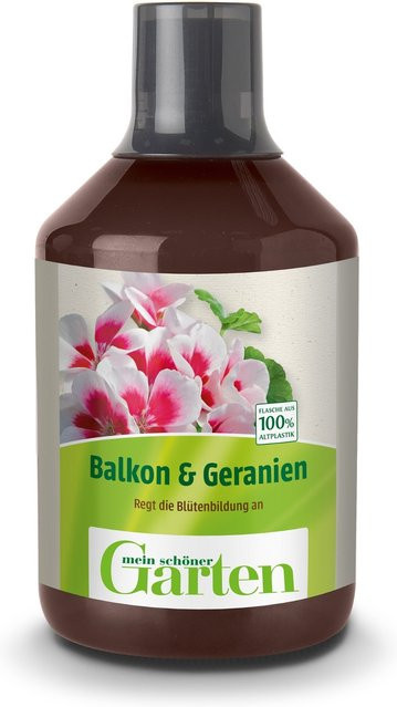 Mein schöner Garten Balkon- und Geraniendünger Flüssiges Pflanzentonikum für Ziergarten, Zimmerpflanzen und Gemüsegarten - Bild 1