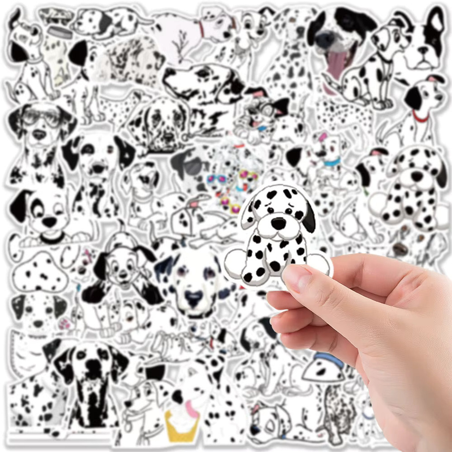 Disney 101 Dalmatiner Aufkleber Set mit niedlichen Cartoon-Hunden in Multicolour für Scrapbooking, Auto und Telefon - Bild 2