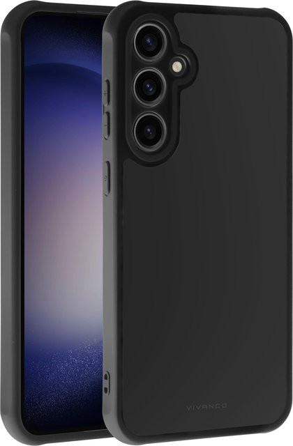 Frosted Cover Schutzhülle für Samsung Galaxy S23 FE in Transparent und Schwarz - Bild 1