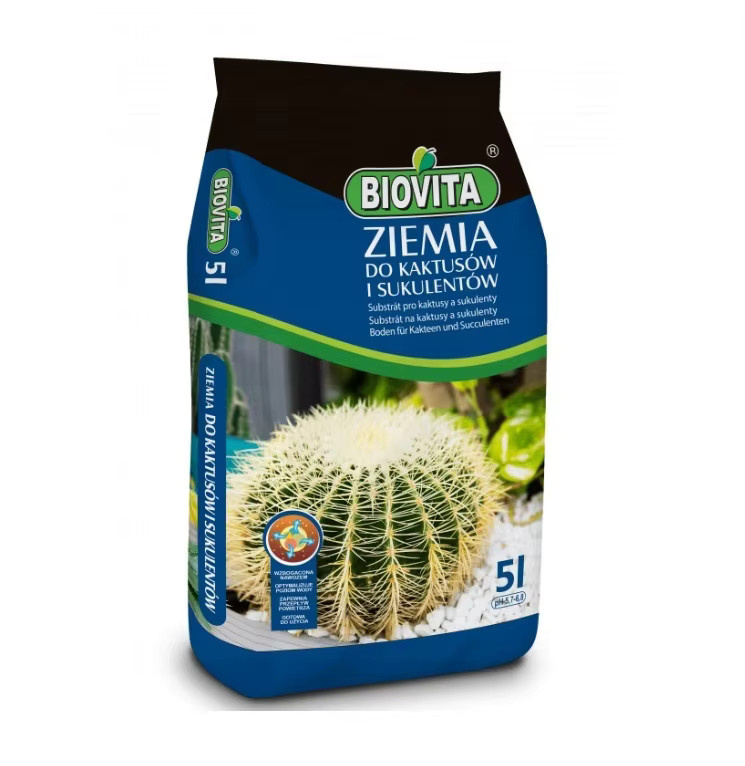 BIOVITA Erdensubstrat für Kakteen und Sukkulenten, 5 l - Bild 2