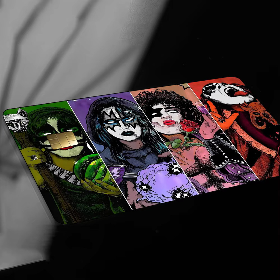 KISS Rock Band Skin Aufkleber für Bankkarten in Matt Gold, Silber, Schwarz und Multicolour - Bild 3