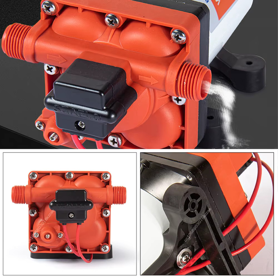 xmshxltd Elektrische Membranpumpe für Wohnmobile als Hochdruck-DC-Booster und Selbstansaugpumpe, 12 V / 24 V - Bild 6