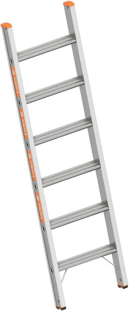 Layher Topic 1042 Stufenanlegeleiter mit 6 Stufen in Silber - Bild 1
