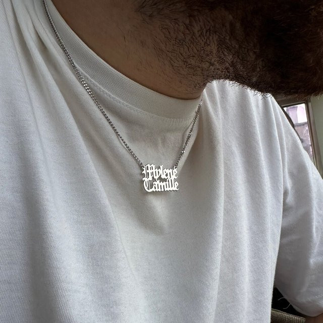 FAZZTONC Halskette Edelstahl, Silber, Unisex, Anhänger - Bild 1