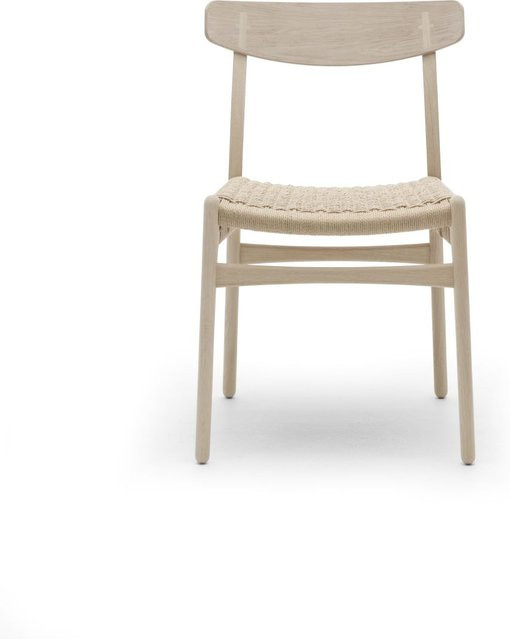 Carl Hansen & Søn CH23 Stuhl mit Papierkordelgeflecht in Braun (Eiche oder Nussbaum) - Bild 1