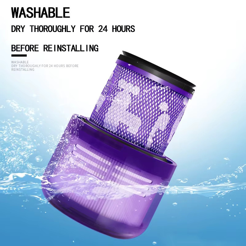 Dyson V10 US-Version Waschbarer HEPA Ersatzfilter in Purple - Bild 2