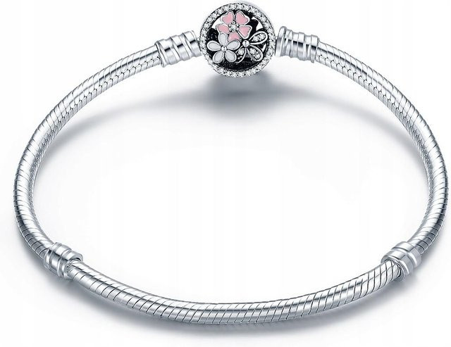 Pandora Armband, 925 Silber, Zirkonia, Kristall, 22 cm, Damen - Bild 1