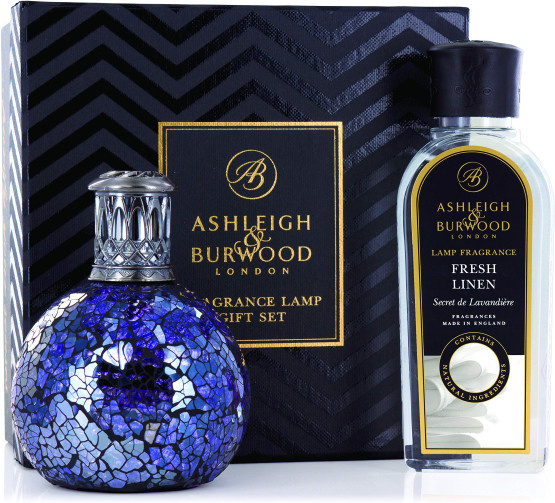 Ashleigh & Burwood Duftlampe All Because mit Fresh Linen in Blau - Bild 1