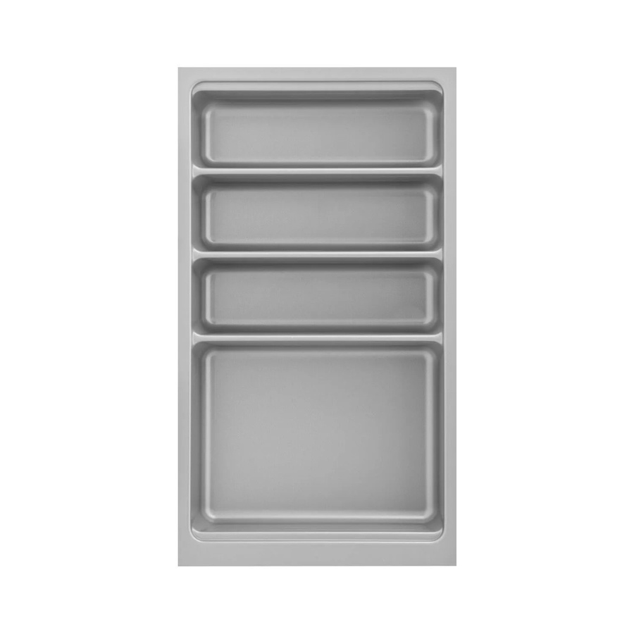 Agoform Besteckeinsatz-Set Scoop-2 mit Trenner aus Kunststoff in Silber, B/T/H: 47,4 x 26,6 x 5,9 cm - Bild 2