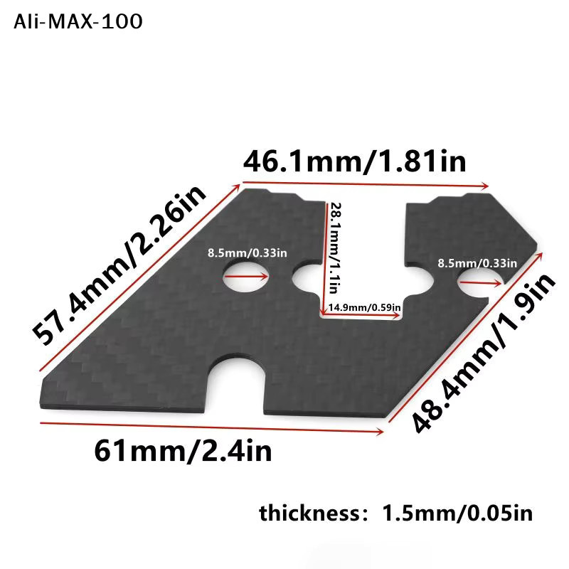 Tamiya TT02 Kohlefaser Staubschutzabdeckung, Zubehör - Bild 4