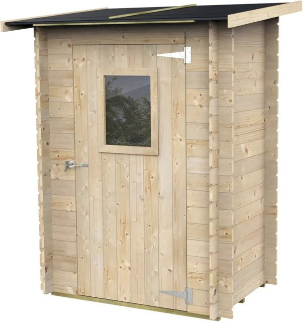 Holzhaus Argenta Anbauhaus aus Tannenholz in Braun B: 146 cm, T: 98 cm - Bild 1