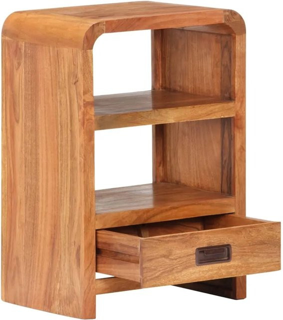 vidaXL Nachttisch aus Massivholz Akazie in Braun mit Schublade, B/T/H: 40 x 30 x 60 cm - Bild 1