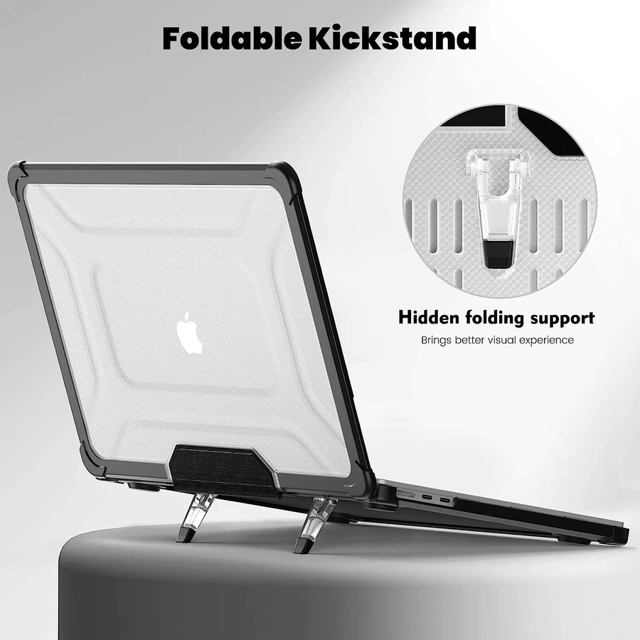 Transparente Laptop-Hülle für Apple MacBook Air 13 und 15 sowie MacBook Pro 13, 14 und 16 in Blau - Bild 3