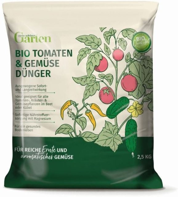 Mein schöner Garten Bio Tomaten- und Gemüsedünger mit Langzeitwirkung, 2,5 kg - Bild 1