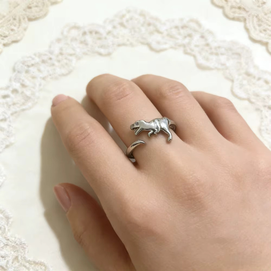 Ringset 925 Silber, Dinosaurier, Vintage - Bild 5