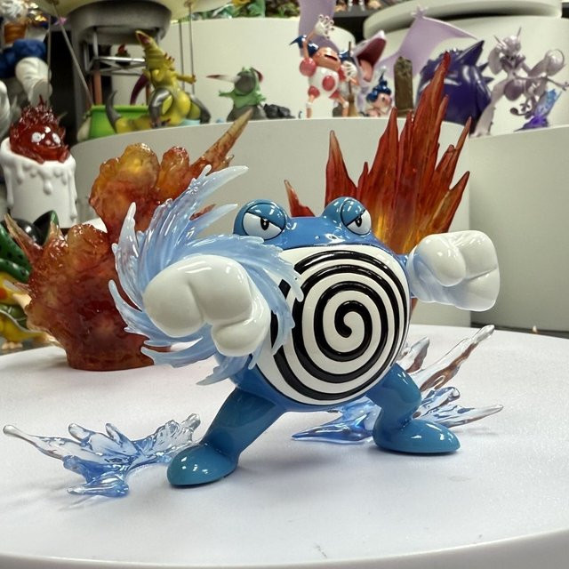 Bandai Pokémon Poliwrath, Actionfigur, Kunststoff, 6 cm - Bild 1