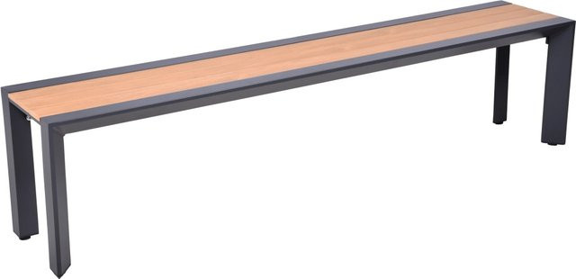 Garden Pleasure Gartenbank Silea aus Aluminium in Anthrazit, B/H/T: 180 x 44 x 35,5 cm - Bild 2