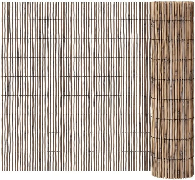 vidaXL Schilfmatte Gartenzaun Braun, B/H: 600 x 80 cm - Bild 1