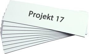 Eichner Magnet Lagerschild weiß B/H: 200 x 50 mm - Bild 1
