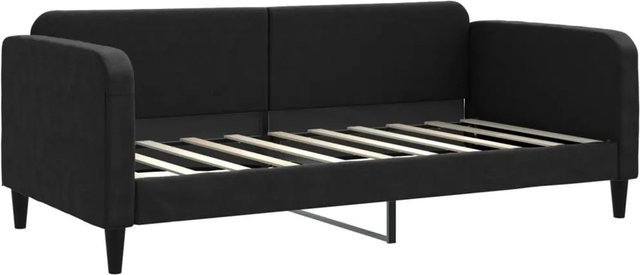 vidaXL Tagesbett in Schwarz mit Stoffbezug für Schlafzimmer und Wohnzimmer, B/T: 90 x 190 cm - Bild 1