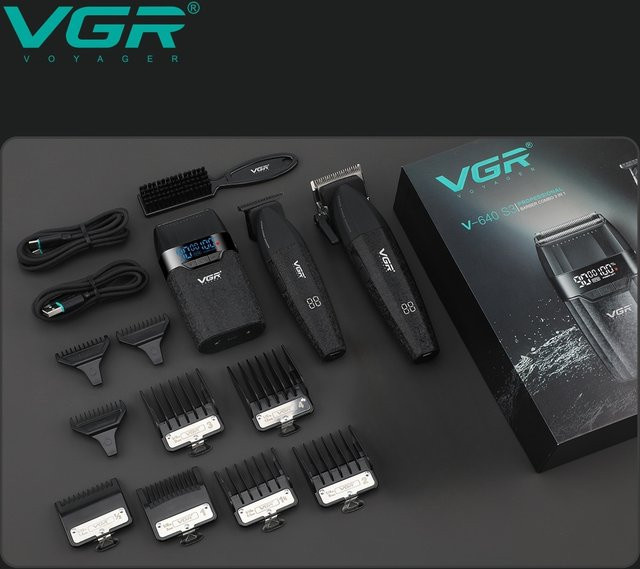 VGR Haarschneidemaschine, Schwarz, Herren - Bild 1