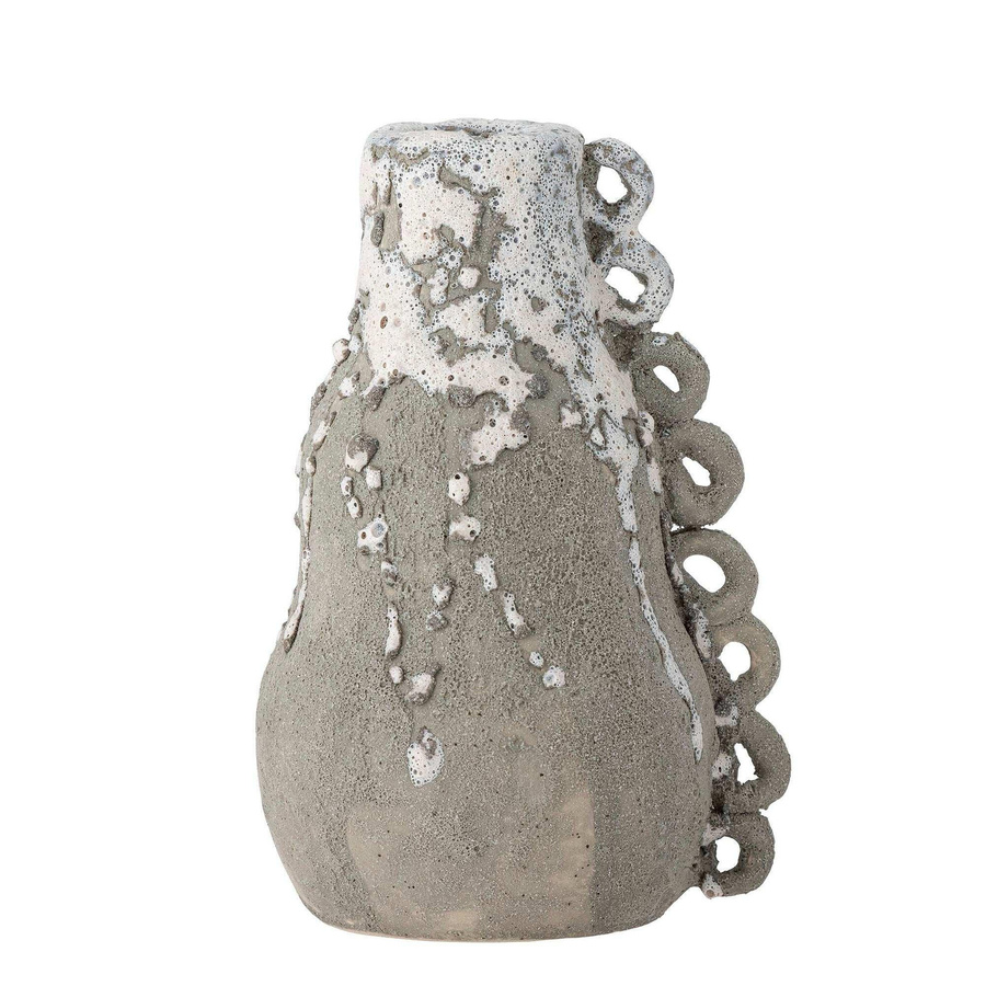 Bloomingville Kerzenhalter Souri aus Keramik in Grau, Höhe: 10,5 cm - Bild 1