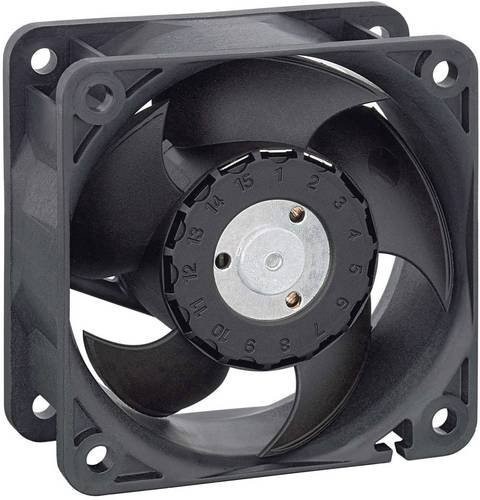 EBM Papst Axiallüfter 624 H, 24 V/DC, 46 m³/h, Schwarz, B/T/H: 60 x 60 x 25 mm - Bild 1