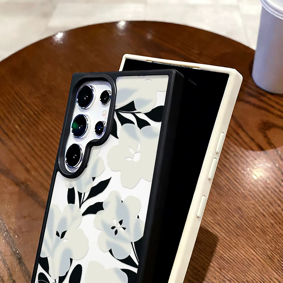 Transparente Blumen-Handyhülle mit Lanyard für Samsung Galaxy S25 S26 Ultra S24 FE S23 A56 5G A16 A55 A54 A36 A26 A17 A07 A35 - Bild 6