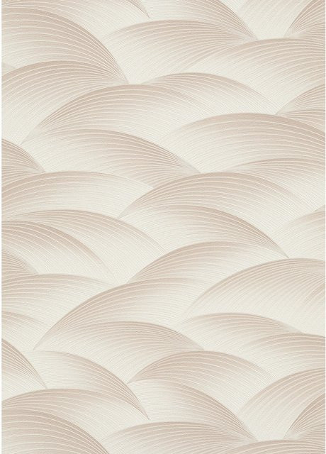 Guido Maria Kretschmer Vliestapete Sparkling Sea Beige mit modernem geometrischem Design - Bild 1