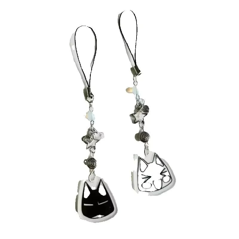 YiYuYiHua Handy-Charm-Kette, Perle, Silber, Unisex - Bild 2