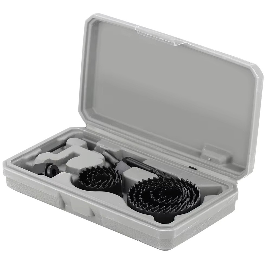 XCAN Lochsägen-Set mit Metallkern und Sägeschale für Holz, PVC und Gipskarton, Durchmesser: 19–64 mm, 64–127 mm und 19–127 mm - Bild 6
