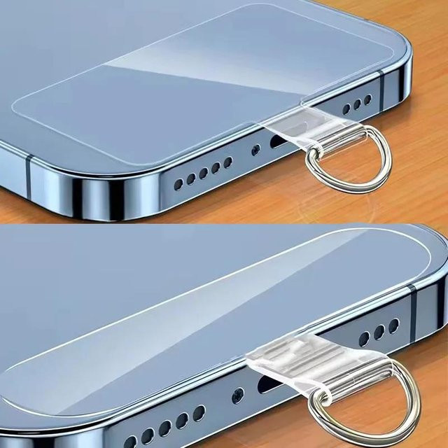 XYun Universal Handy Anti-verloren Lanyard aus transparentem TPU mit abnehmbarem Patch und Hängeschnur - Bild 1