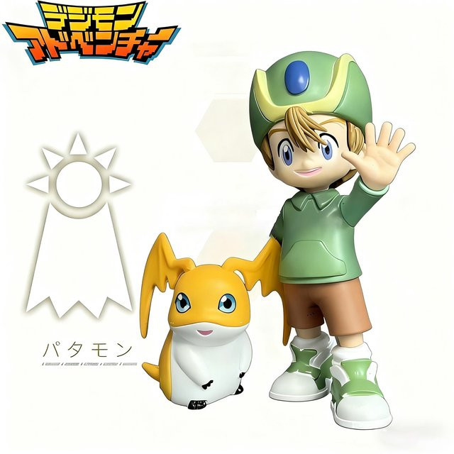 Bandai Digimon Adventure Patamon, Actionfigur, PVC - Bild 1