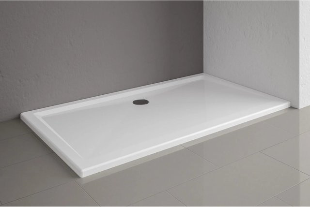 Schulte Duschwannen-Set Extraflach Rechteck Alpinweiß B/T: 160 x 90 cm - Bild 1