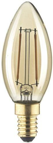 LightMe LM85051 LED Kerzenlampe E14 Bernstein Transparent 2.5W Warmweiß Vintage Filament - Bild 1