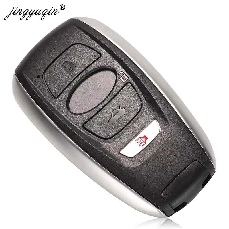 Jingyuqin Smart Autoschlüssel-Gehäuse mit 3/4-Tasten Fernbedienung als Ersatz für Subaru BRZ Legacy Impreza Forester WRX Outback XV Crosstrek - Bild 1