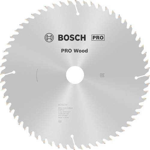 Bosch Optiline Wood Hartmetall Kreissägeblatt Silber Durchmesser: 250 mm, Bohrung: 30 mm, Dicke: 3,2 mm, 60 Zähne - Bild 1