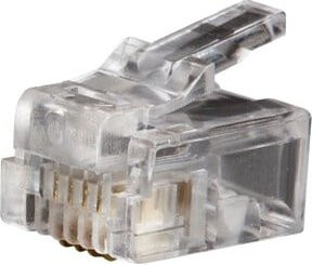 Klein Tools RJ11 Modularstecker 6P4C transparent 500-teilig - Bild 1