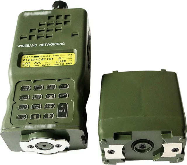 Hearing Tactical Kommunikationsgehäuse für AN/PRC 152 Harris Militärfunkgeräte, Modell Virtual PRC 152 für Tactical 6pin PTT, Farbe: Grün - Bild 1