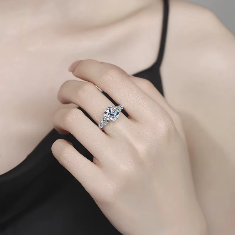 KAHOOT Ring 925 Silber, Moissanit, Unisex - Bild 2