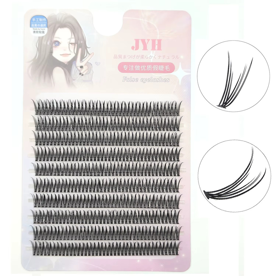 ADIYA Swallow-10R Wimpern Extensions Kit, 400 Stück, Natürlich, Damen - Bild 2