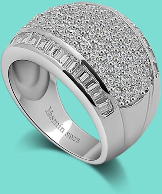 Allbestart Liebesring 925 Silber, Zirkonia, Unisex - Bild 1