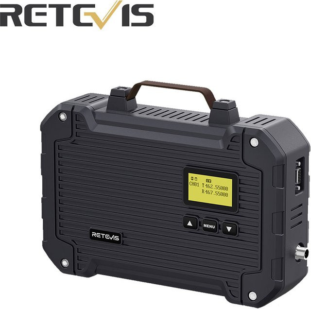 Retevis RT97L Analog Repeater Walkie Talkie GMRS Langstrecken-Funkgerät in Schwarz - Bild 1