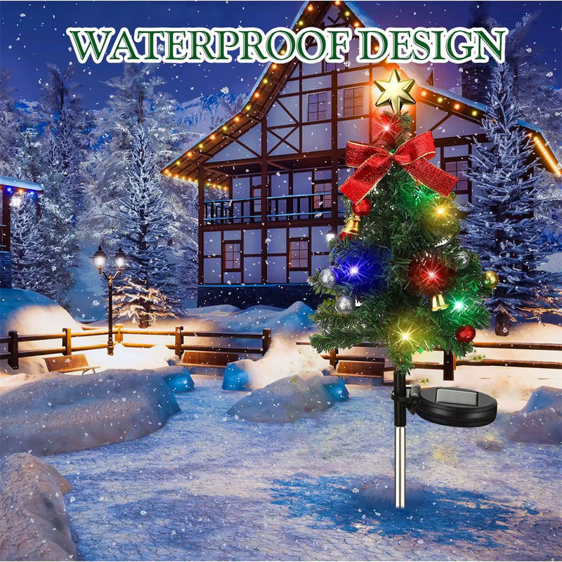 Wasserdichte LED Solarleuchten für den Außenbereich zur Weihnachtsdekoration für Garten, Weg und Rasen - Bild 5