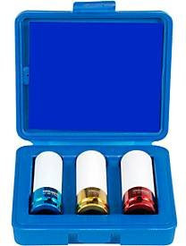 Projahn Schlag-Steckschlüssel-Set für Leichtmetallfelgen, metrisch, 1/2 Zoll, ø 17-21 mm, Schwarz - Bild 1