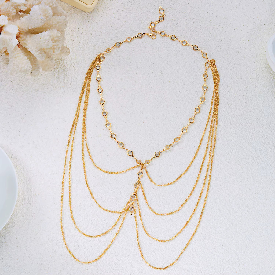 Beinkette Damen, Zirkonia, Perle, Gold, Seestern - Bild 2