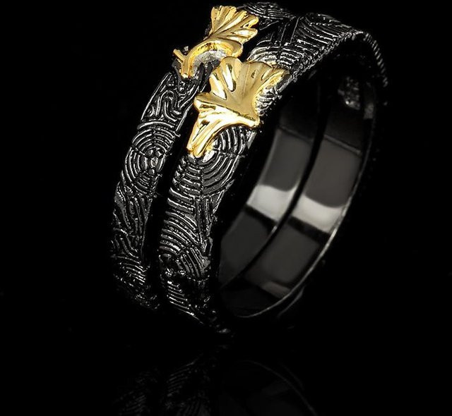 YIRAN Jewelry Paarring-Set, Kupfer, Schwarz, Zirkonia, Unisex - Bild 1